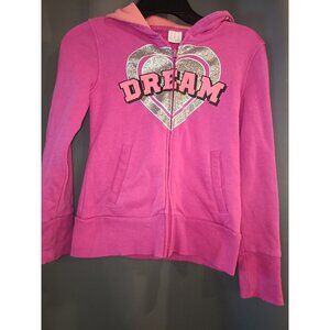 Girls Pink Hoodie Size 10/12 Dream Glitter